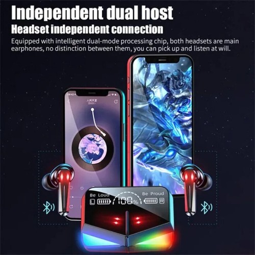 Zestaw słuchawkowy Bluetooth 5.1 Bezprzewodowe słuchawki douszne Słuchawki stereo - Zdjęcie 3 z 7