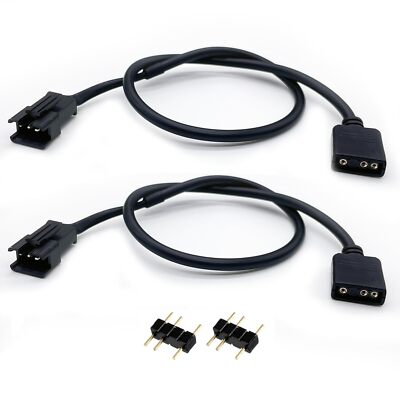 PCケーブル・コネクタ MAD GAZE 3-in-1 Adapter 1-to-1 ARGB Extension Cable 5V 3-pin to JST SM 3Pin Male Adapter