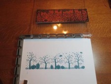 3 Modified Stampin Up Wheel Rubber Stamps for use with a stamping tool  5