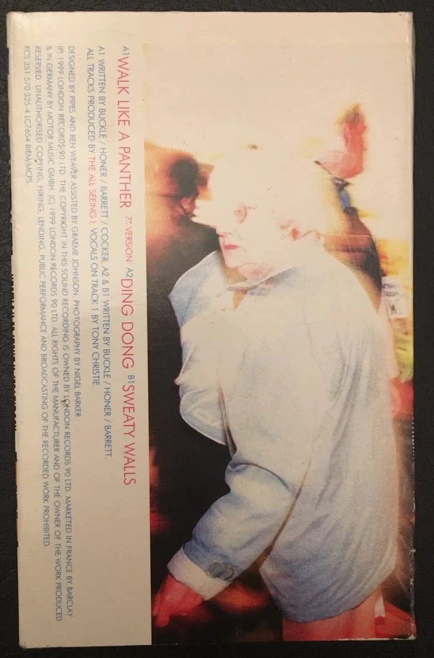 THE ALL SEEING I - WALK LIKE A PANTHER - Cassette Single 1999 - TESTED - EX Foto 2 de 3