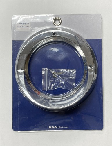 ( EAH ) UP Light Bezel for 4" Round Light w/ Visor Chrome Plastic #10483 - Picture 3 of 6