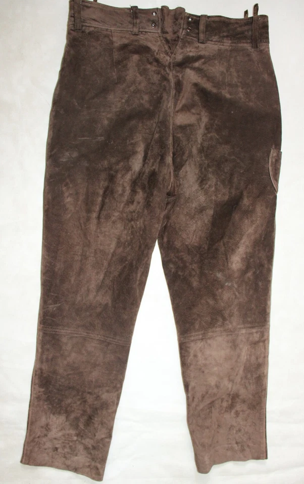 ALPHORN DAMEN 7/8 LEDER HOSE GR 36 93CM LEDERHOSE WIESN TRACHT - Bild 2 von 4