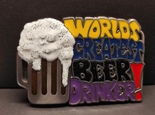 Buckle/Gürtelschnalle GREATEST BEER DRINKER ...