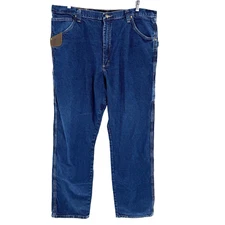 Wrangler Riggs Workwear Carpenter Jeans Men’s 42x34 Blue Denim Utility Hammer
