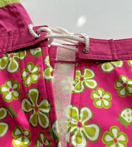 Lilly Pulitzer Girls Skirts 2 Floral Tie Waist Size 8 Pink and green Mini - Picture 7 of 8