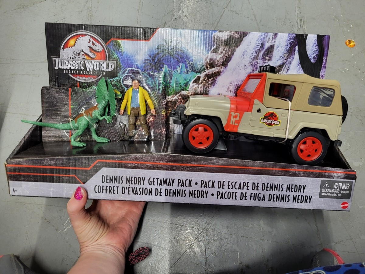 Jurassic World Legacy Collection Dennis Nedry Jeep Getaway Pack