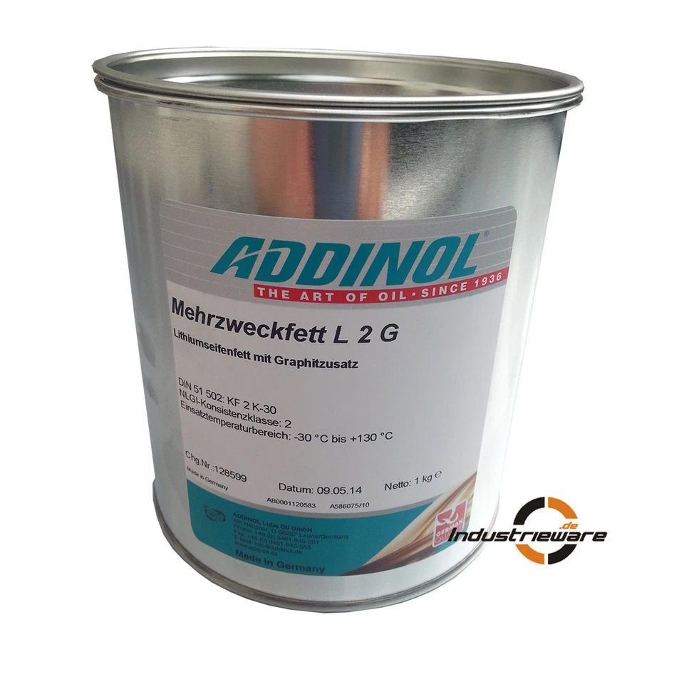 ADDINOL 1Kg Graphitfett Grafitfett Mehrzweckfett Lithiumseifenfett Industriefett ADINOL