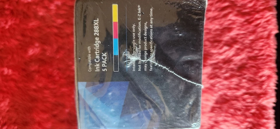 EZ ink 288XL 2 Black, 1 Cyan, 1 Magenta and 1 Yellow Cartridge NEW Sealed - Image 2 of 4