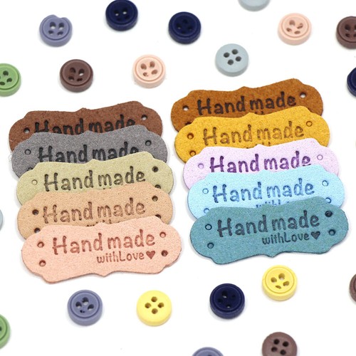 Sewing Accessories Garment Labels Clothes Tags Hand Made With Love Label - Picture 5 of 22