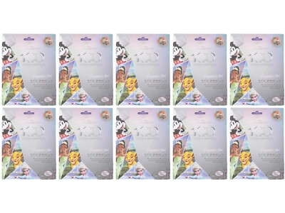 Lot of (10) Craft Buddy Disney 100 Years of Wonder Crystal Art Sticker Packs