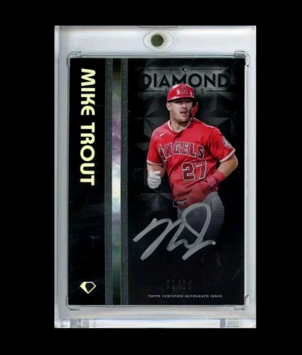 2023 Diamond Icons Mike Trout Silver Ink Autograph 1/10
