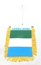 SIERRA LEONE flag automobile rearview mirror window flag car AFRICA pride