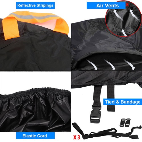 300D Side-by-Side Utility Vehicle Cover Waterproof UV For Yamaha Viking 700 EPS - Picture 4 of 11