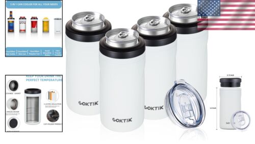 Insulated Can Cooler Set for Slim and Regular Cans - Perfect for Outdoor Events - Picture 2 of 9
