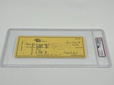 Waite Hoyt New York Giants Red Sox Pirates Signed Autograph Check PSA DNA