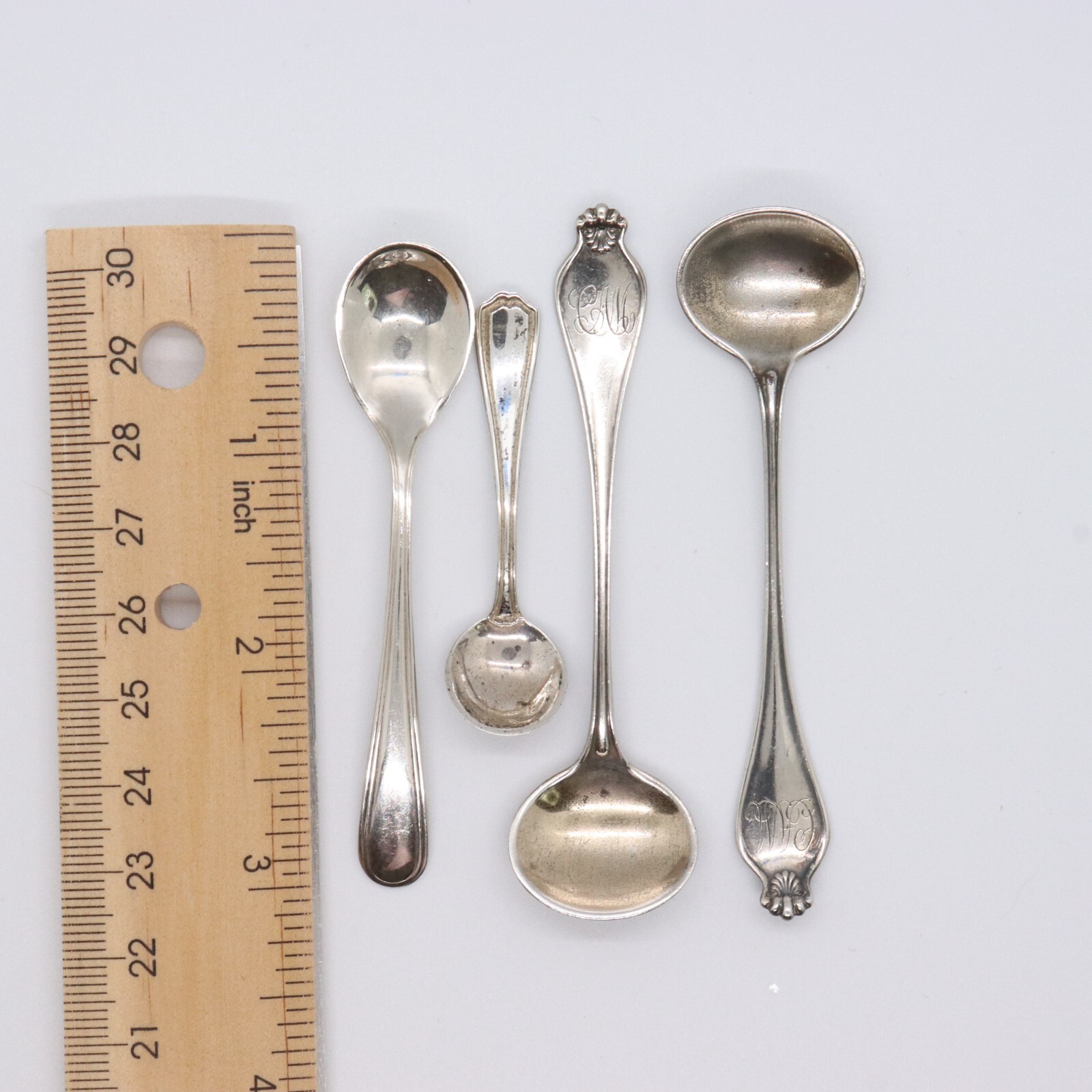 Vintage, Sterling Lot Of 4 Salt Spoons, demitasse spoons ster Reed Barton eBay