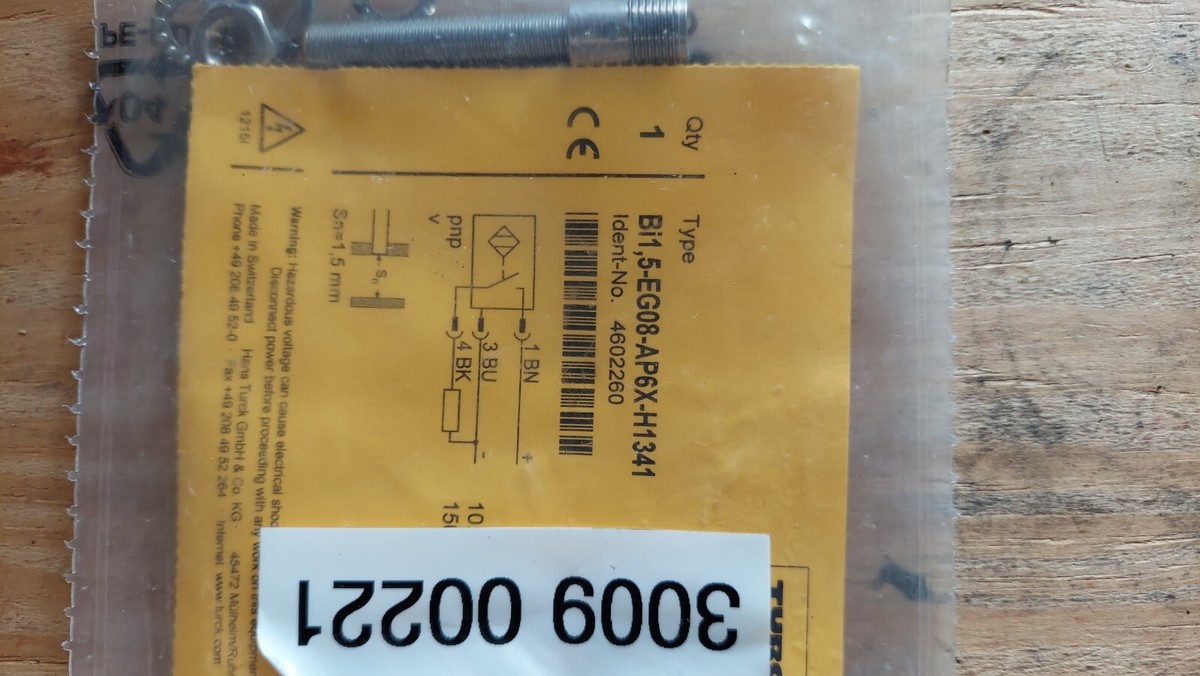 TURCK BANNER SRL   TUK4602260 BI1.5 EG08 AP6X H1341