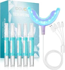 Teeth Whitening Kit with LED Light - ZWEESAIT Tooth Whitener for Home with Mouth