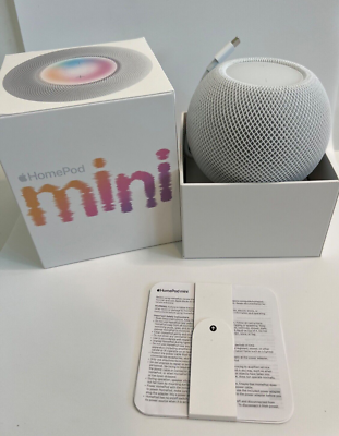 Apple HomePod Mini White A2374 MY5H2LL/A Speaker New | eBay
