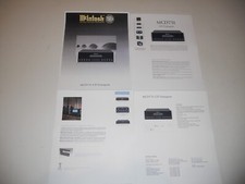 McIntosh MCD-751 CD Transport Brochure, 4 pg, Specs, Articles, Info, 1999