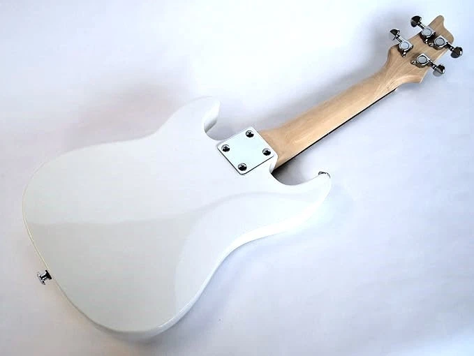 Tenor Ukulele Electric Solid Body White SC Guitar Style by Clearwater - just in - Image 2 of 4