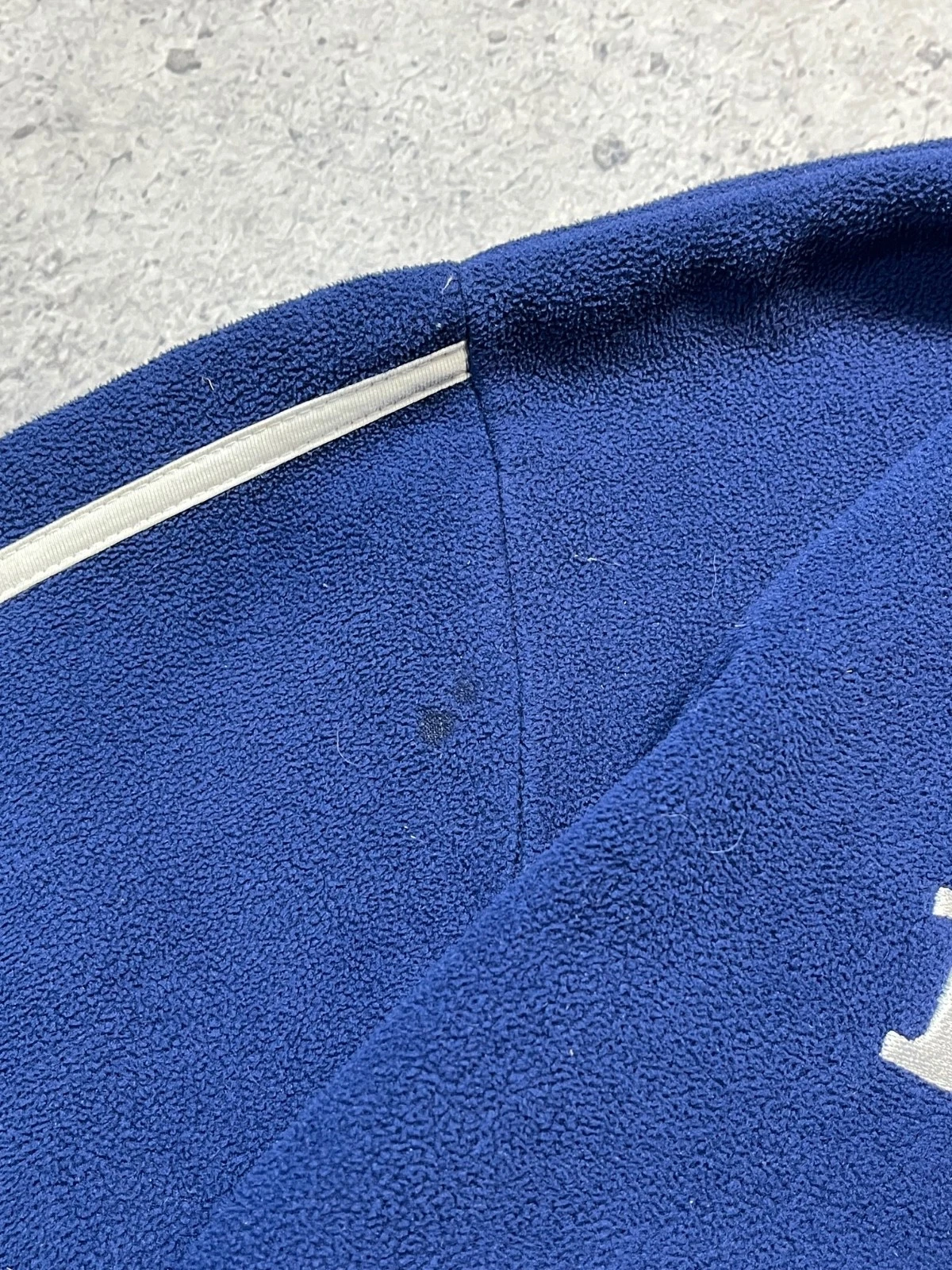 Vtg Honda Motul CBR Fireblade Navy Fleece Jacket Size L Embroidered Logo - product detail image 15