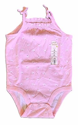 JUMPING BEANS Baby Girls Ruffle Tank Bodysuit Pink WHALES 6 months  NWT