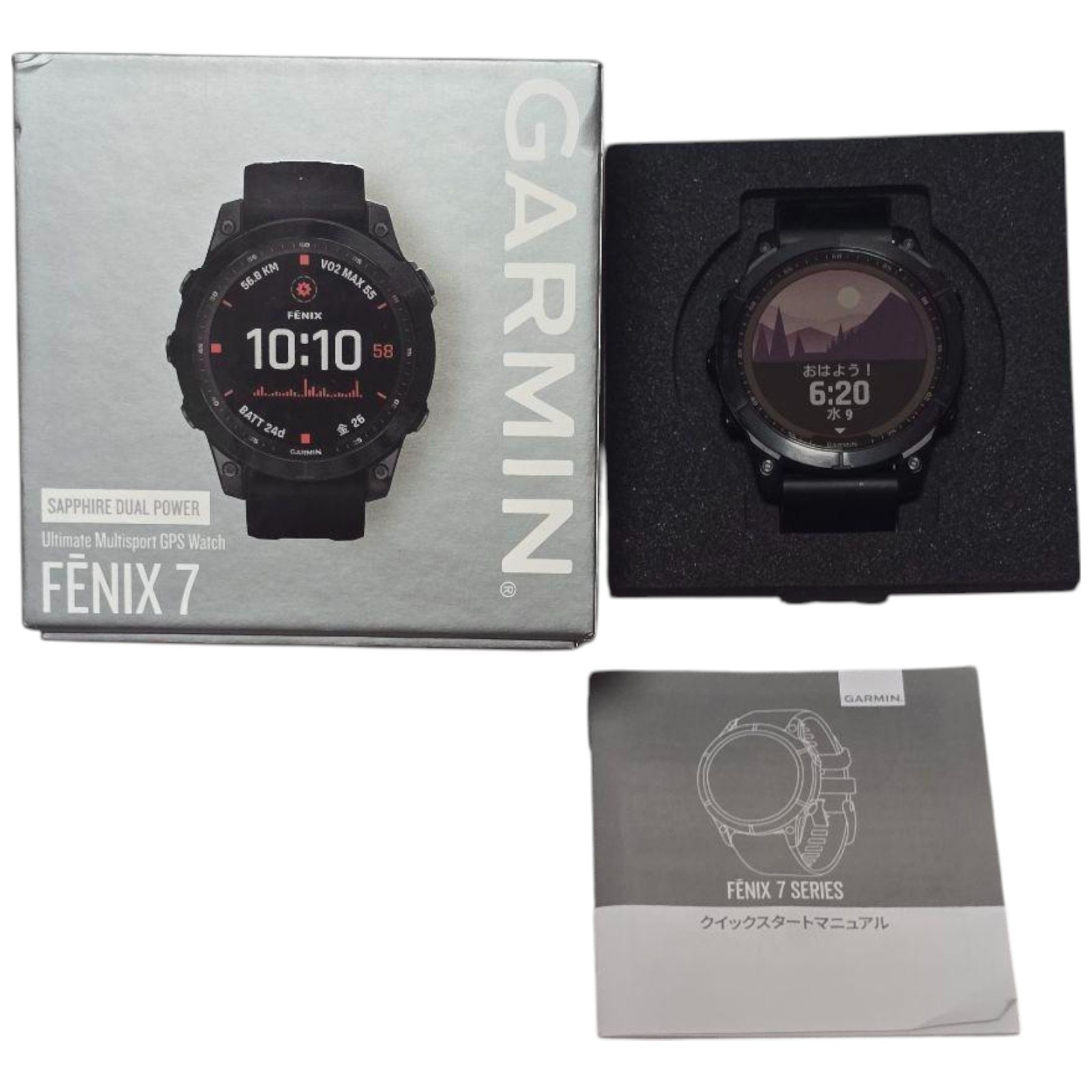 Garmin Fenix 7 GPS Smartwatch - Japan Warranty Minor Scratches