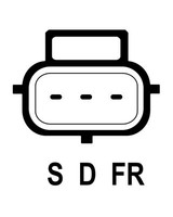 Elstock Lichtmaschine Generator 105A 14V FüR Ford Fiesta V Focus II JH JD
