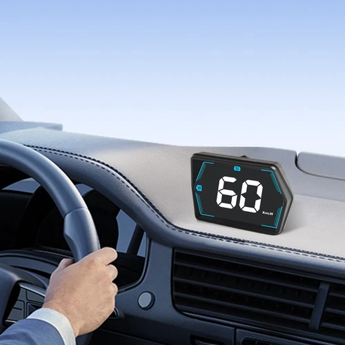 Compteur de vitesse numérique GPS voiture élégant et compact affichage HUD po