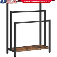 Freestanding Towel Rack 3 Tier Blanket Holder Metal Drying Display Storage Rack