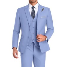 High-End Suits Men Suit Groomsmen Suit Orange Slim Fit 3 Pieces Suit for Men ...