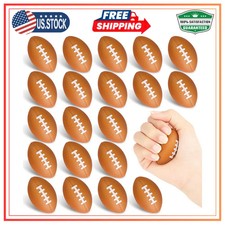 20 Pack Mini Football Stress Balls Foam Squeeze Toys for Kids Party Favors