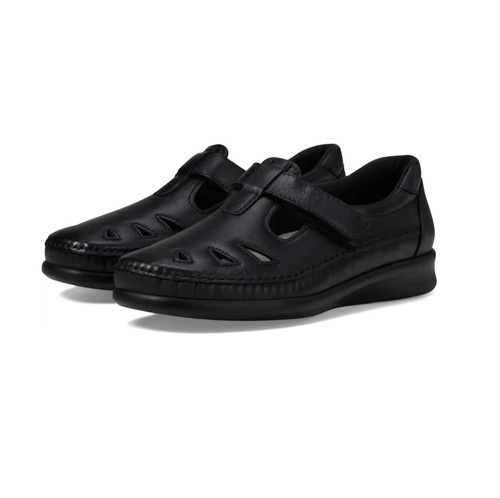 SAS Roamer T-Strap Comfort Loafer Women's Black Size 10.5 - Perfect Condition