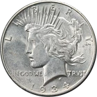 1934-D Peace Dollar Large 'D' Choice AU/BU Great Eye Appeal Nice Strike