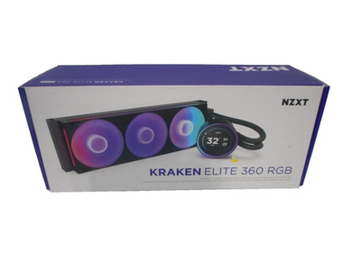 NZXT Kraken Elite 360 RGB 2024 - AIO CPU Liquid Cooler - 360mm Radiator - Black
