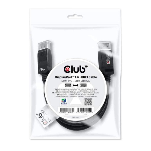 Club3D CAC-2067 VESA Certified DisplayPort to 1m - 3,28ft - Picture 2 of 4