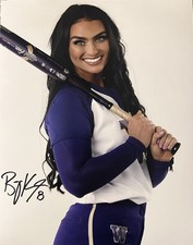 BAYLEE KLINGLER SIGNED 8x10 PHOTO WASHINGTON HUSKIES SOFTBALL AUTOGRAPH COA