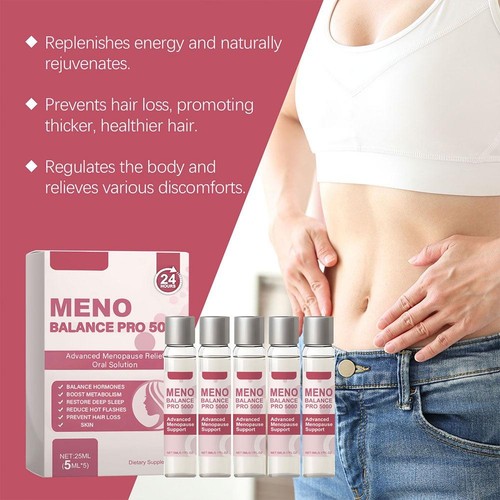 Solución oral avanzada para aliviar la menopausia Meno Balance Pro 5000 5 piezas/caja/ - Imagen 15 de 21
