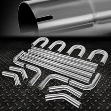 16PCS 2.25"OD DIY CUSTOM S.STEEL MANDREL EXHAUST TUBING BEND STRAIGHT PIPE KITS