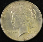 1921-P Peace Dollar Key Date High Relief - Free Shipping USA