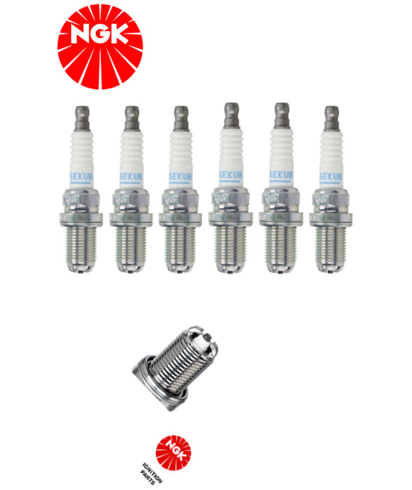 6x NGK 3584 BKR6EKUB spark plug for VW PASSAT B5 2.8 V6 AUDI A4 6 8 2.4 2.8 3.0