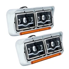 LABLT LED DRL Projector Headlights For Kenworth W900 1981-2019 Western Star 2PCS