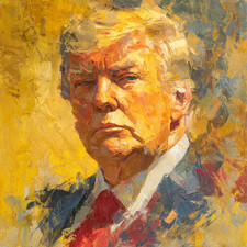 Donald Trump President 24x24 Gicl&eacute;e Art Print Ltd 1/25 Signed COA Rombley C11