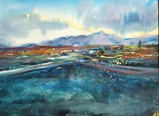 Original Watercolour Painting - M. Ruslana - European Impressionism