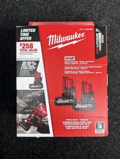 Milwaukee M12 RedLithium XC5.0 HIGH OUTPUT Battery 2-Pack 48-11-2450SB 