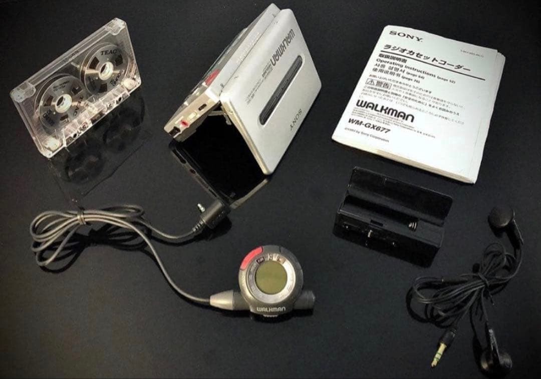 [動作品] SONY WM-GX677 カセットプレーヤー SONY WM-GX677 Radio Recording Walkman Cassette Player | eBay