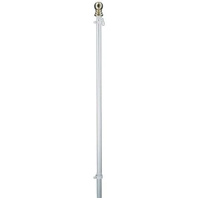 Annin Flagmakers 162 2-Piece Spinning Pole,Aluminum,Silver