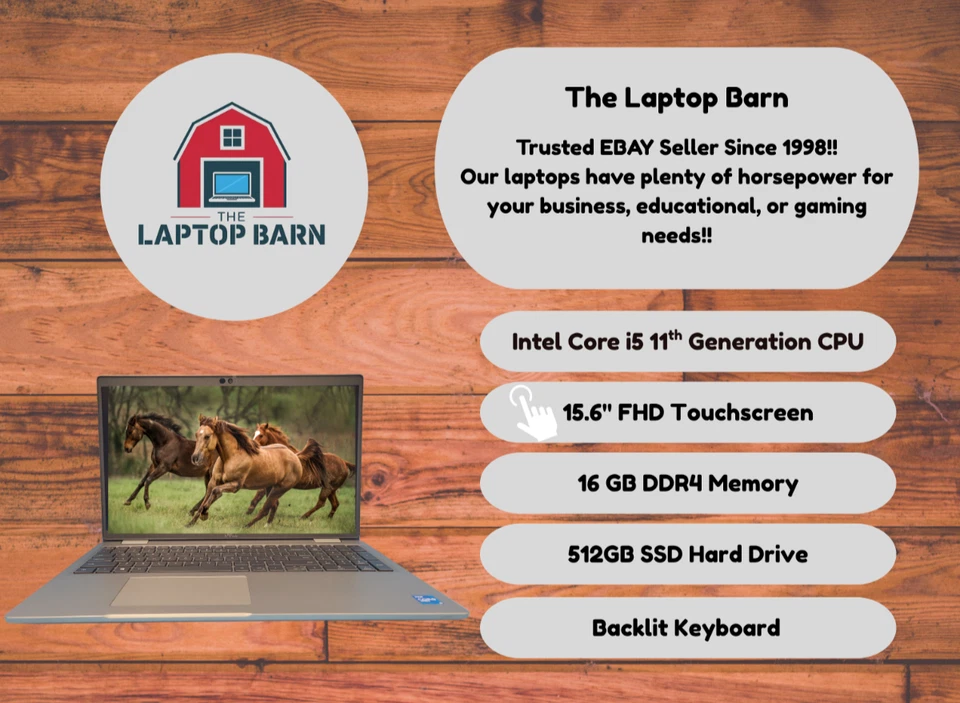 Dell Latitude 5520 Laptop - 2.6 GHz i5-1145G7 16GB 512GB SSD - 15.6" Touchscreen - Image 2 of 4