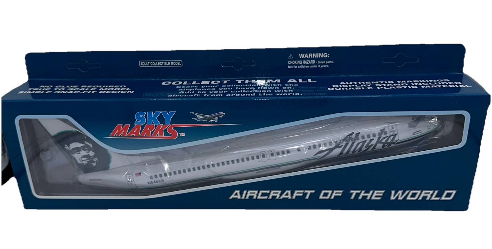 Alaska Airlines Boeing 737-800 N546AS Old Livery 1/130 Skymarks SKR183. NIB USA